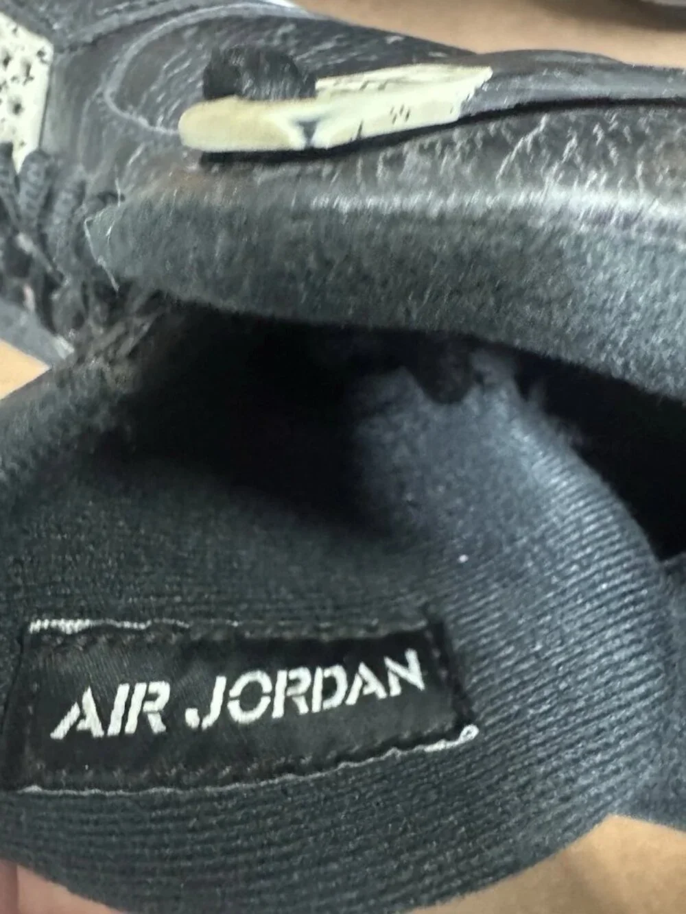 Air Jordan 4 Retro Iv LS Oreo 2015 Black Tech Grey Mens Size 11.5 314254-003